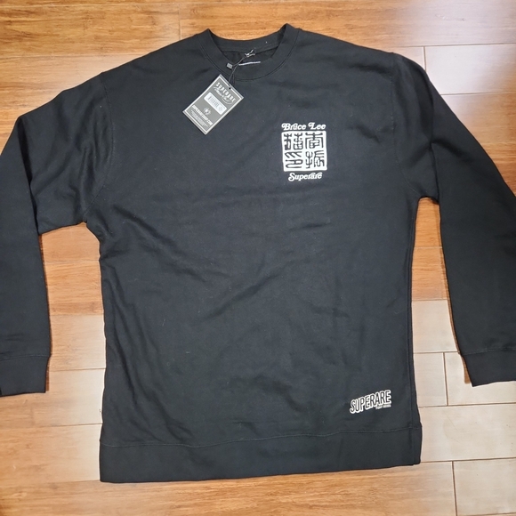 Superare X Bruce Lee Simplicity Crewneck Pullover Sweat Shirt Men's 2XL NWT - Picture 2 of 9